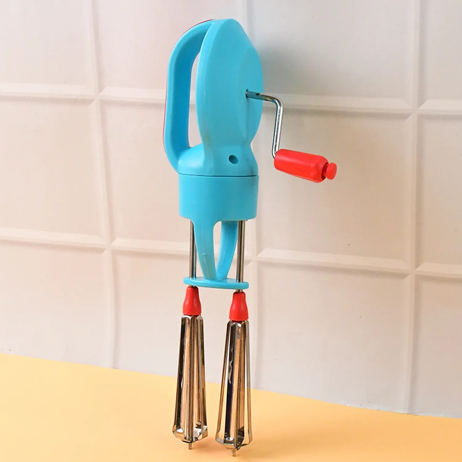Manual Hand Beater – High-Speed Dual Stainless Steel Whisks - Detailed Feature View 5