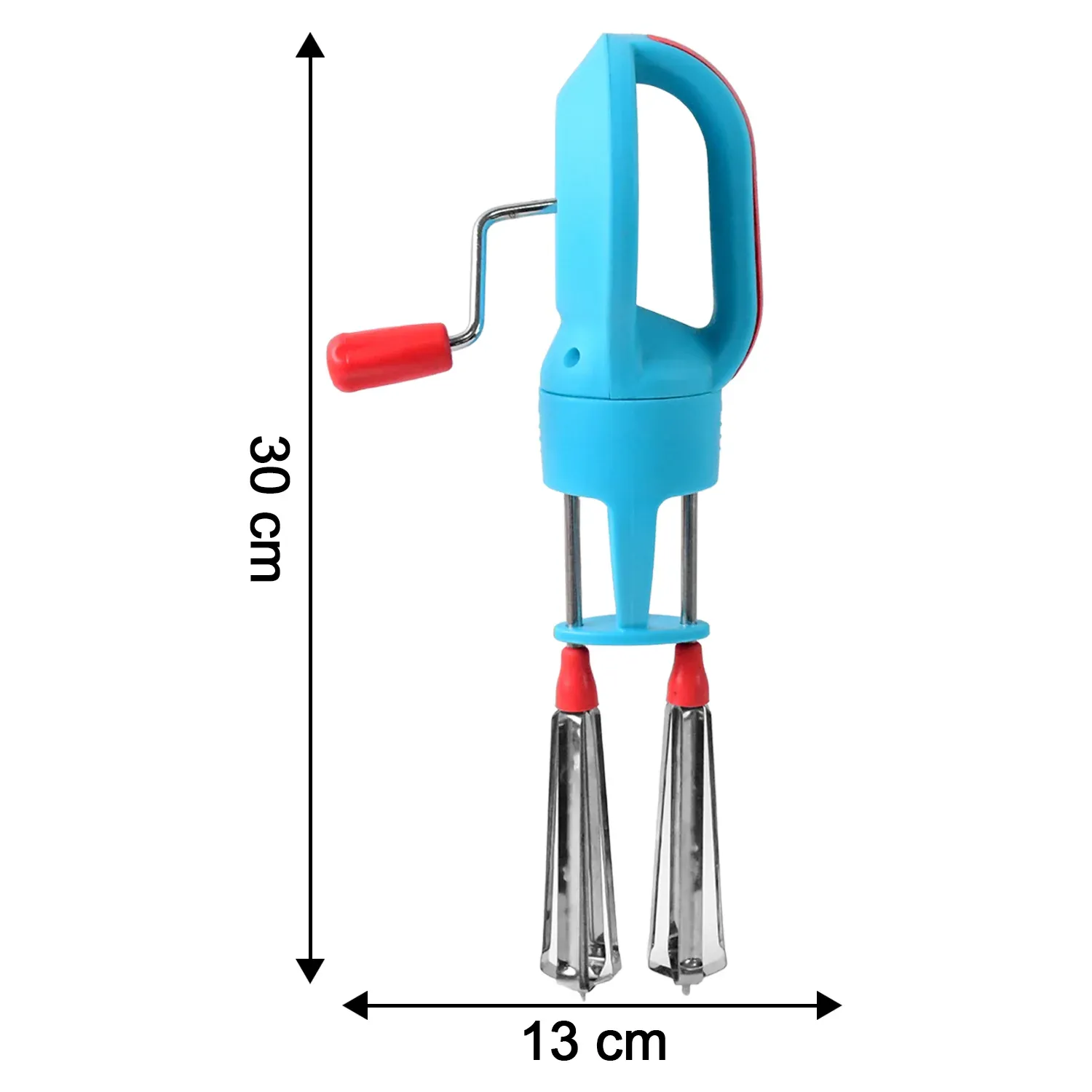 Manual Hand Beater – High-Speed Dual Stainless Steel Whisks - Detailed Feature View 3