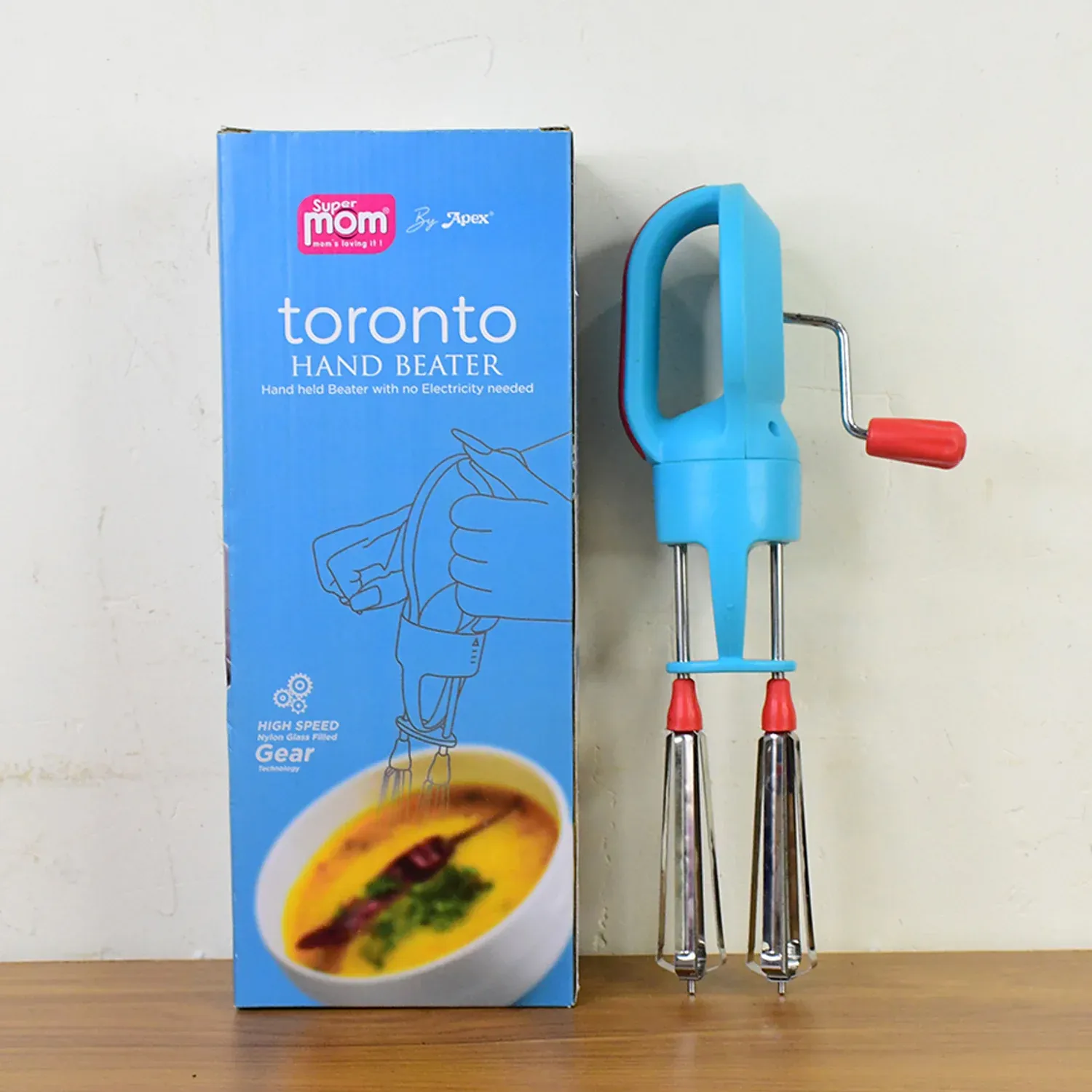 Manual Hand Beater – High-Speed Dual Stainless Steel Whisks - Detailed Feature View 7