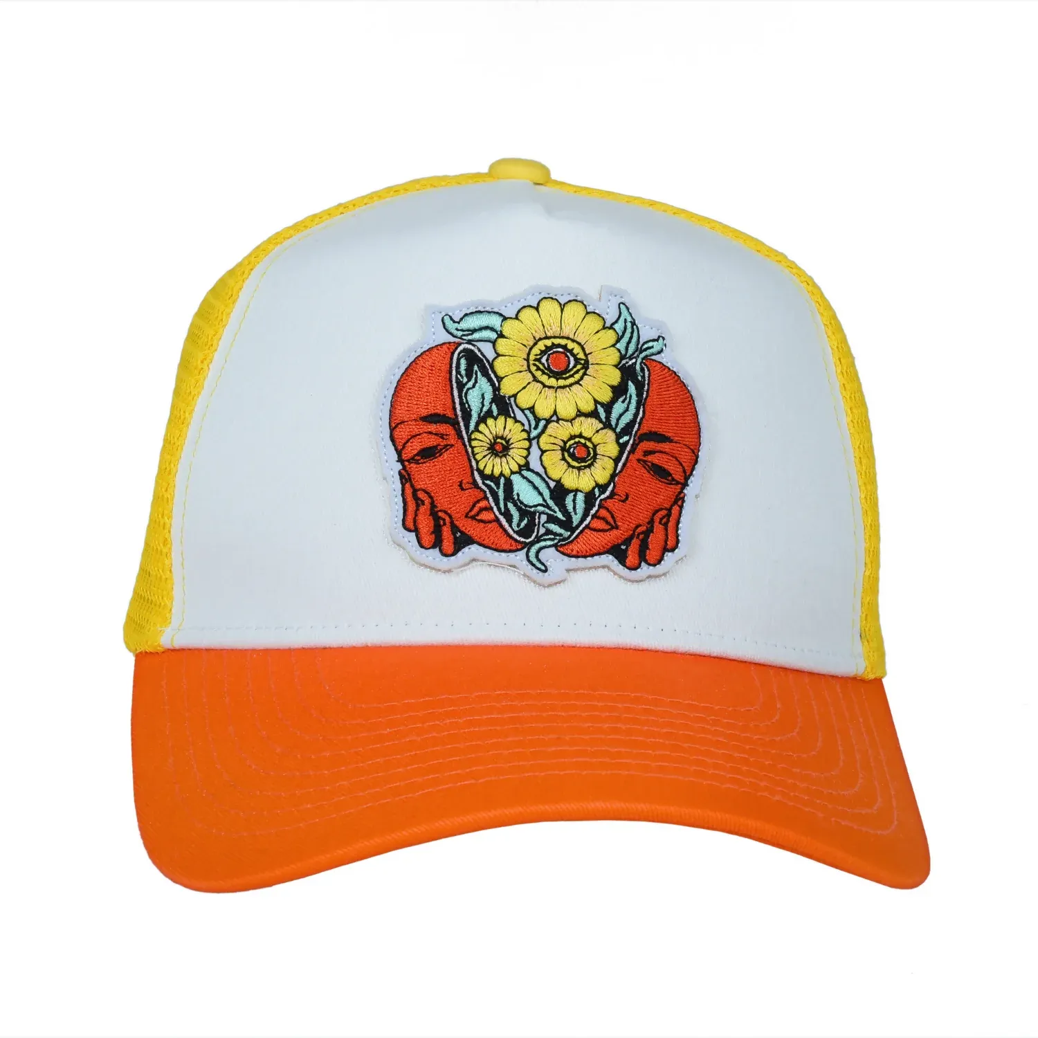 Trendy Adjustable Sunflower Embroidered Cap – Unisex Style - Detailed Feature View 3