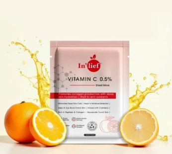 Vitamin C Facial Sheet Mask – Hydrating & Brightening Glow