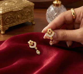 Gold Plated Stud Earrings – Elegant and versatile accessory