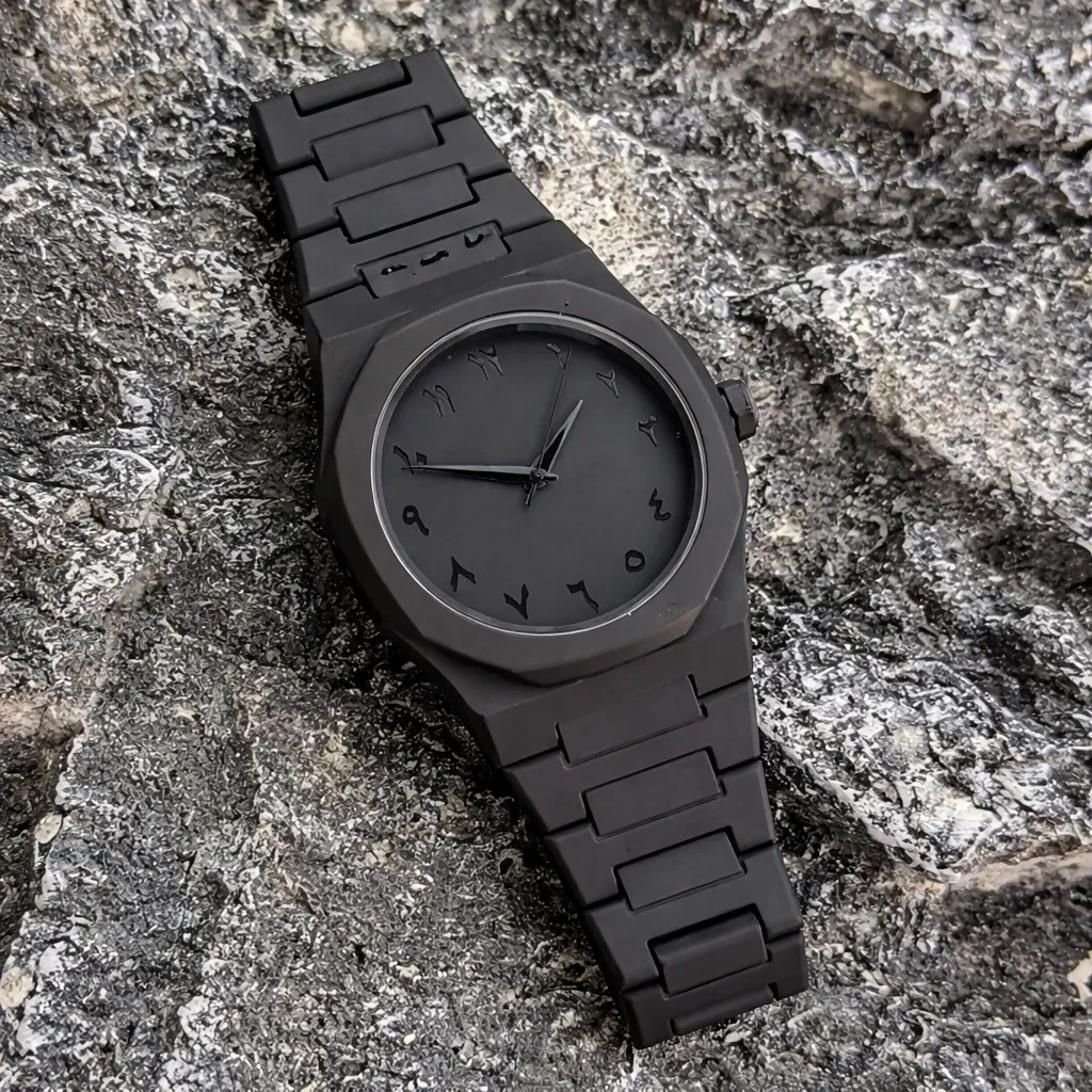 Premium Matte Black Minimalist Watch – Sleek Design & Durable Strap - Buy Online at Alikart