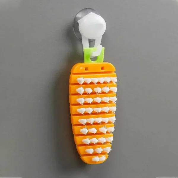 Vegetable Scrubbing Brush Non Toxic Fruit Brush Carrot Shape for Ve…