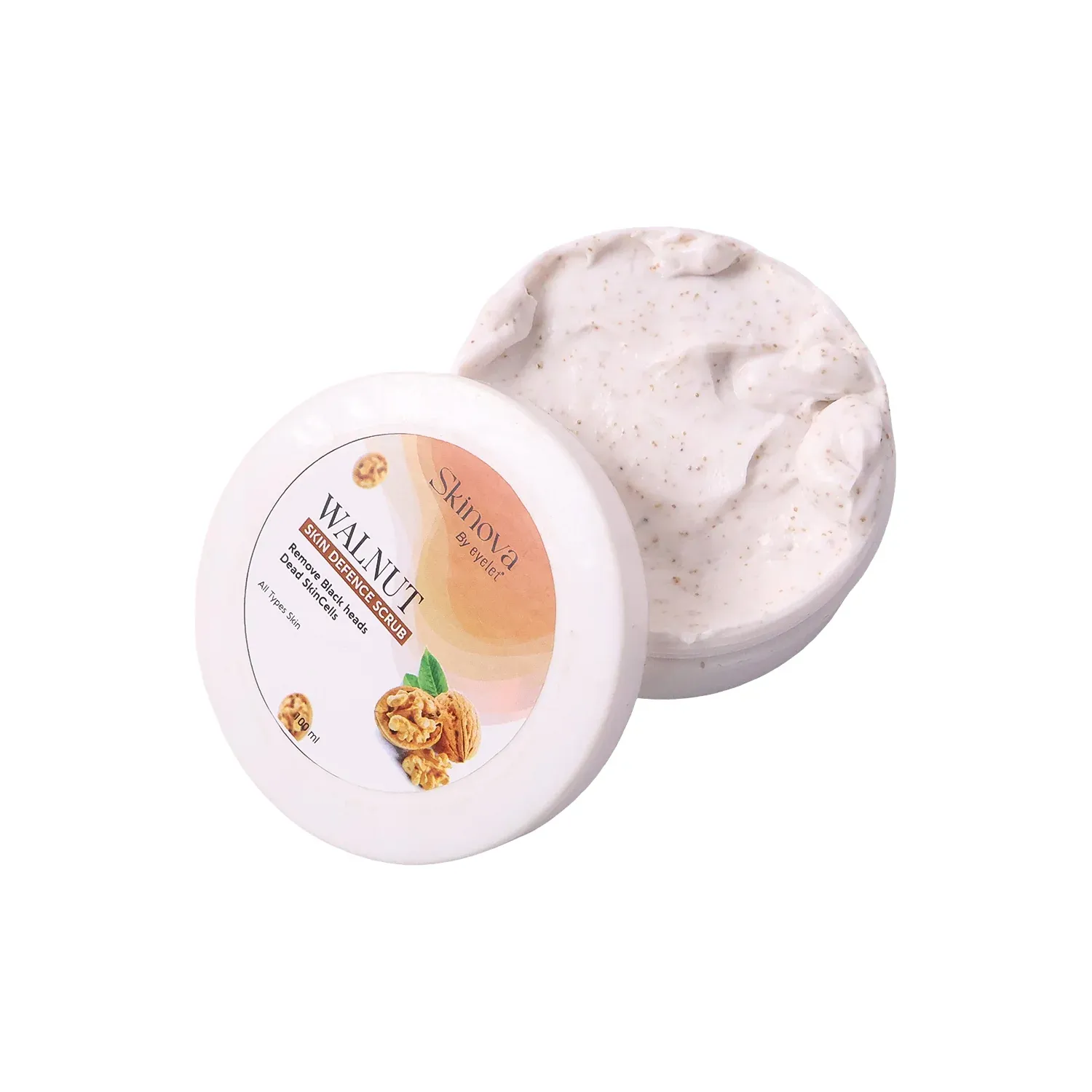 Walnut Skin Defence Scrub – Exfoliating Face & Body Cleanser 100ml - Detailed Feature View 4