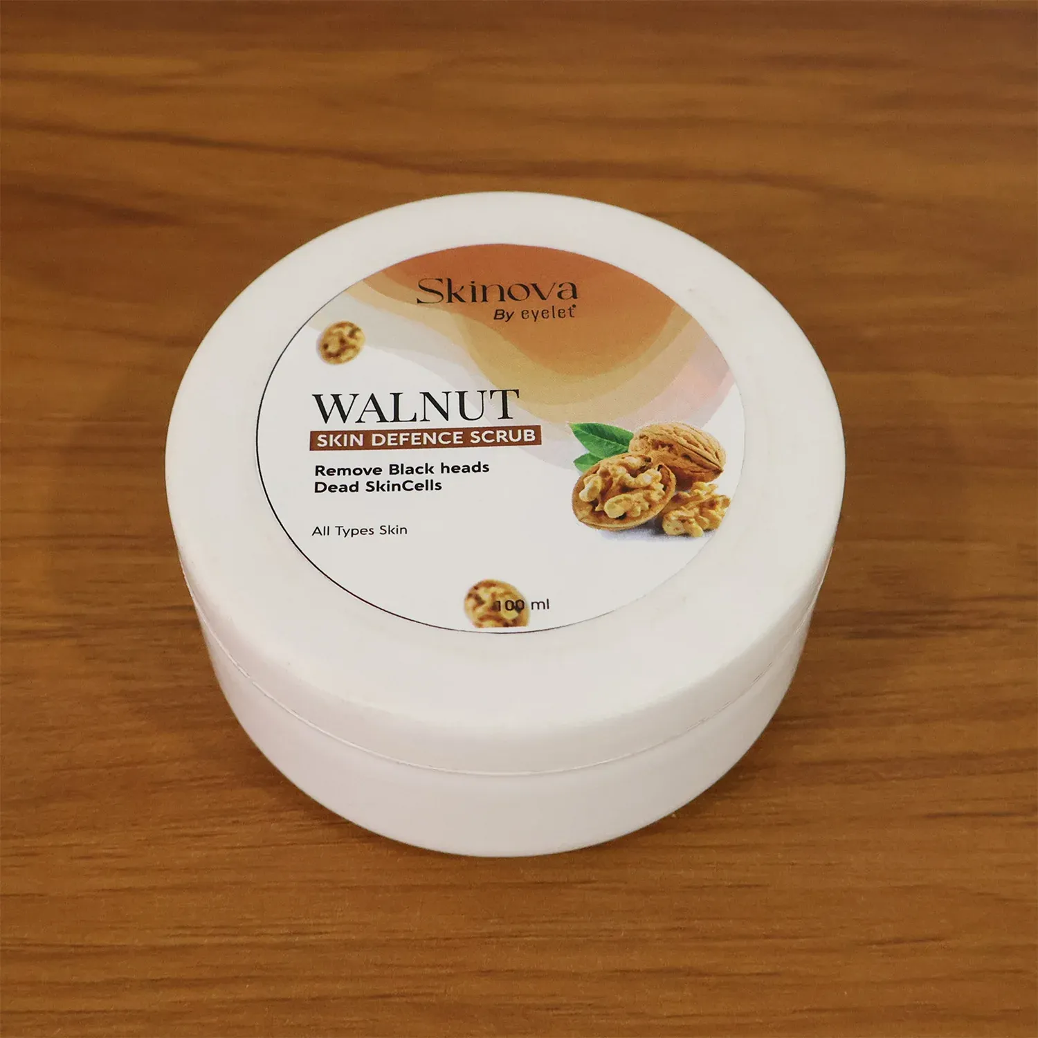 Walnut Skin Defence Scrub – Exfoliating Face & Body Cleanser 100ml - Detailed Feature View 6