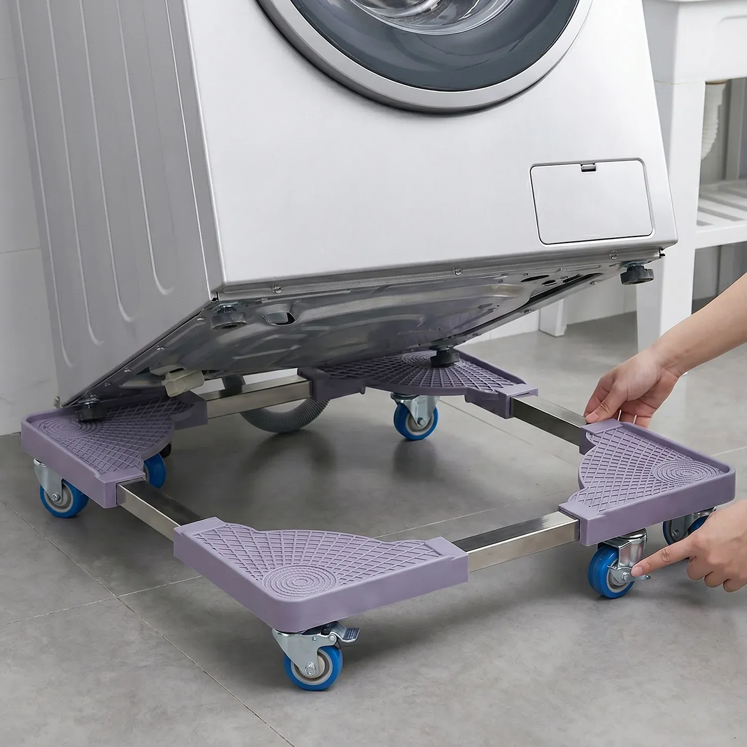 Adjustable Appliance Stand – Easy Move & Stable Support for Home Appliances - Detailed Feature View 2