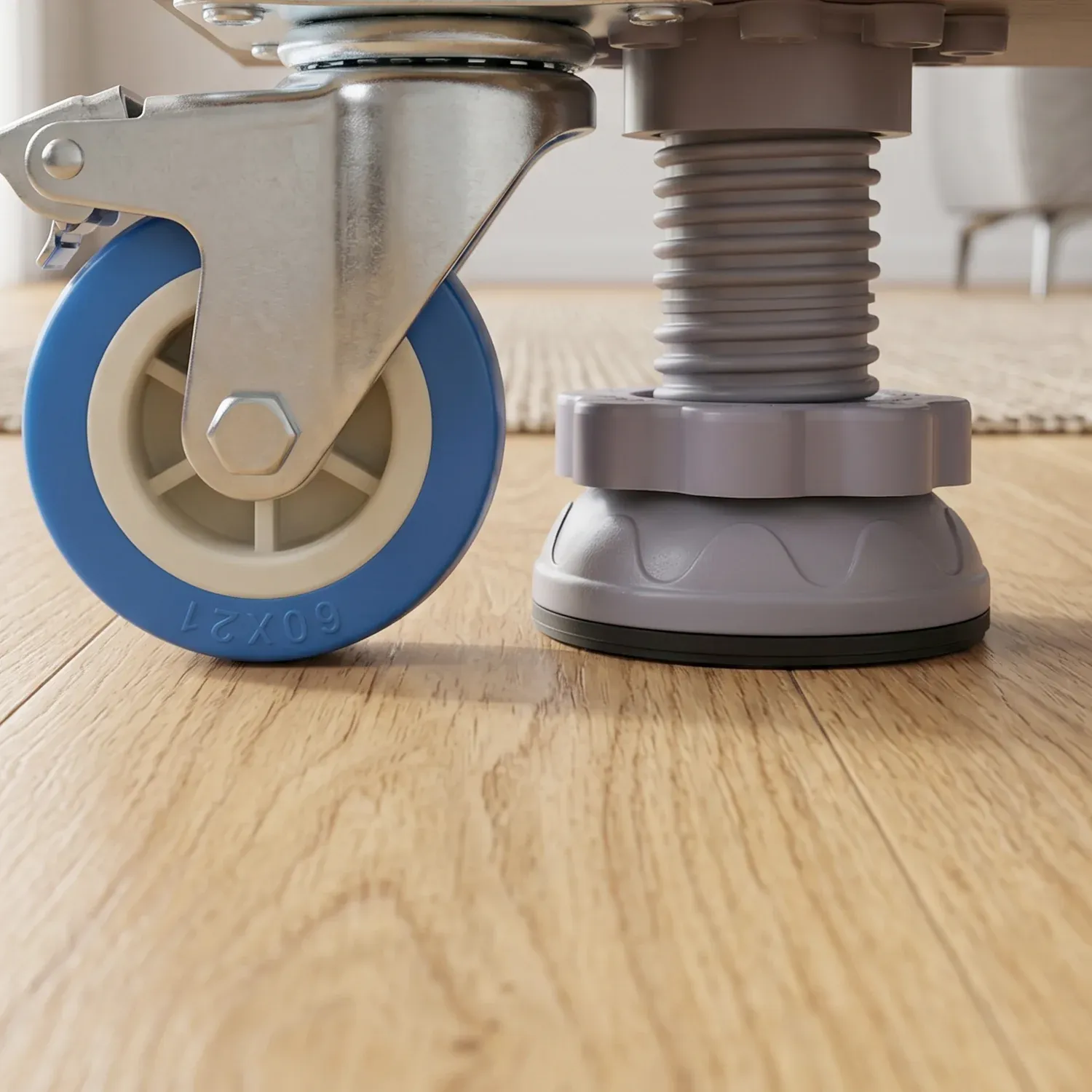 Adjustable Appliance Stand – Easy Move & Stable Support for Home Appliances - Detailed Feature View 7