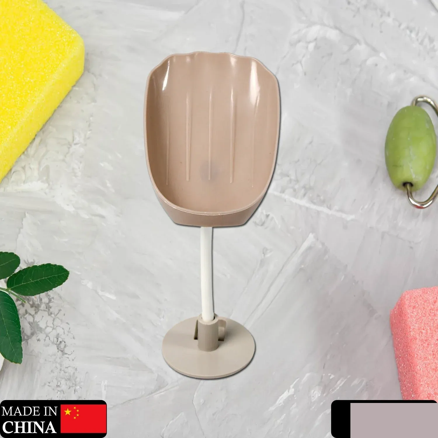 Self-Draining Soap Dish – Wall Mounted, No Drill | VelvetBubbles - Detailed Feature View 1