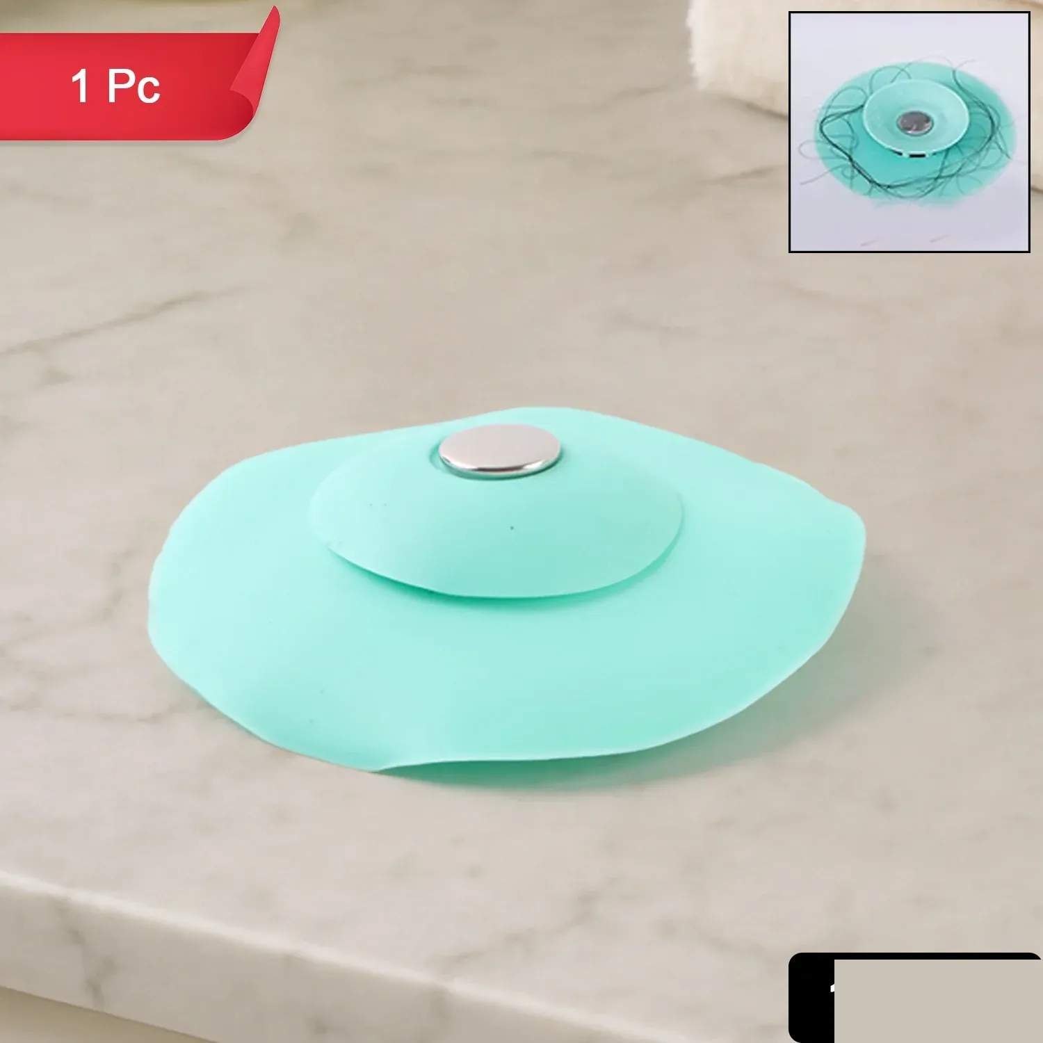 Silicone Sink Strainer – Anti-Clog 2-in-1 Kitchen Drainer & Seal - Detailed Feature View 1