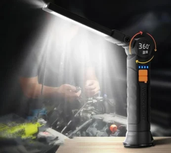 Rechargeable LED Work Light – Compact with Adjustable Arm & Magnetic Base