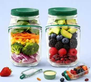 Leakproof Salad Container Jar – Freshness & Spill-Proof Convenience