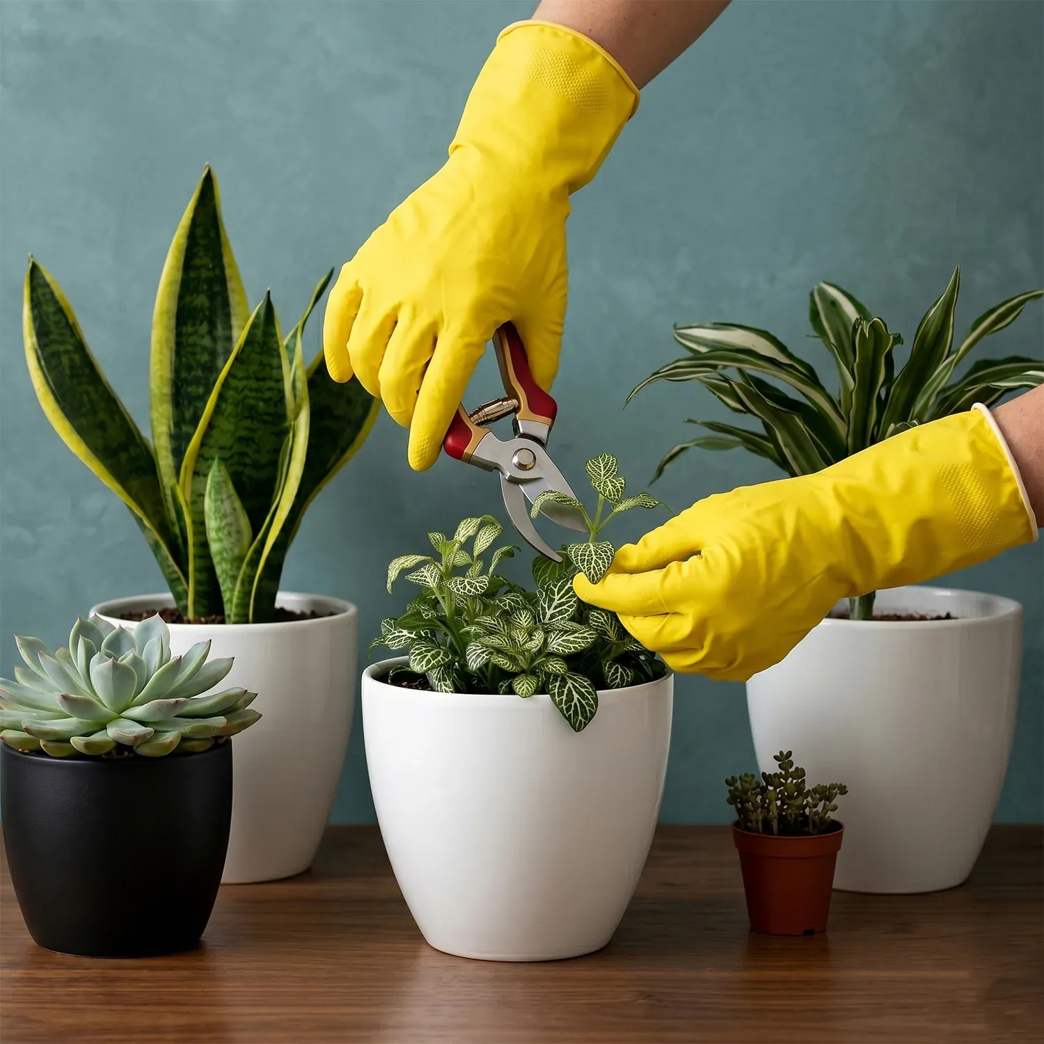 Waterproof Cleaning Rubber Gloves – Reusable & Durable for Household Tasks - Detailed Feature View 2