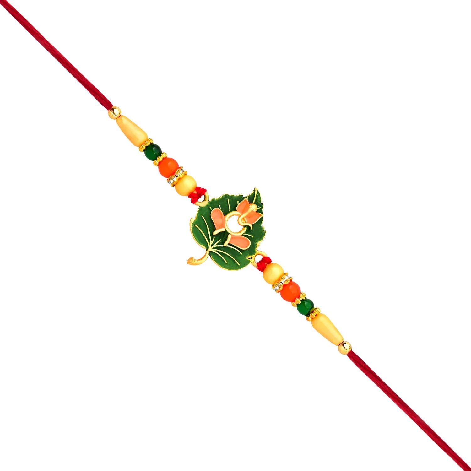 Rakshabandhan Green Tulsi Rakhi – Symbol of Love & Protection - Detailed Feature View 3