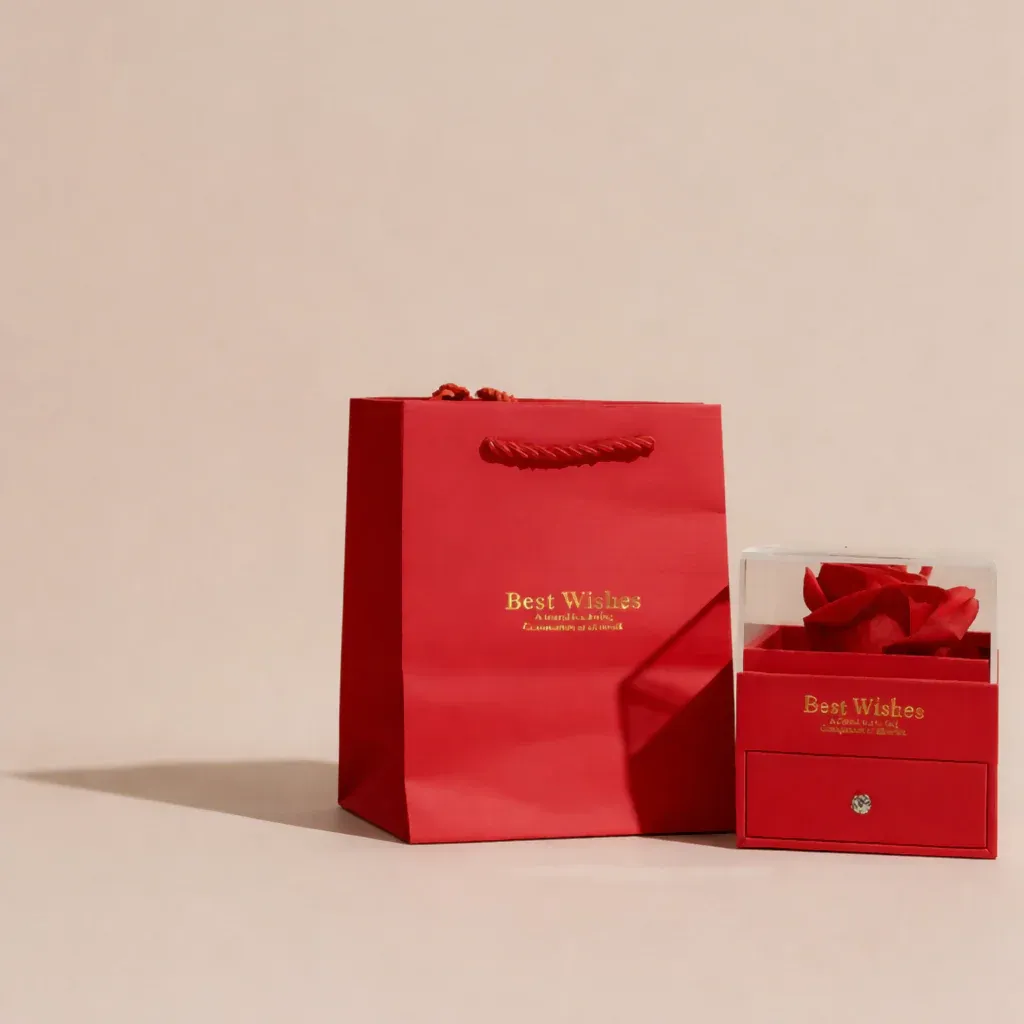 Premium Preserved Rose Gift Box with Drawer – Elegant Home Décor & Gifting - Buy Online at Alikart