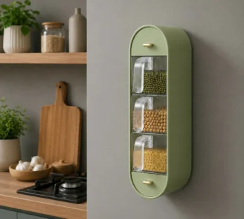 Wall Mounted Spice Organizer – Space-saving kitchen storage solution