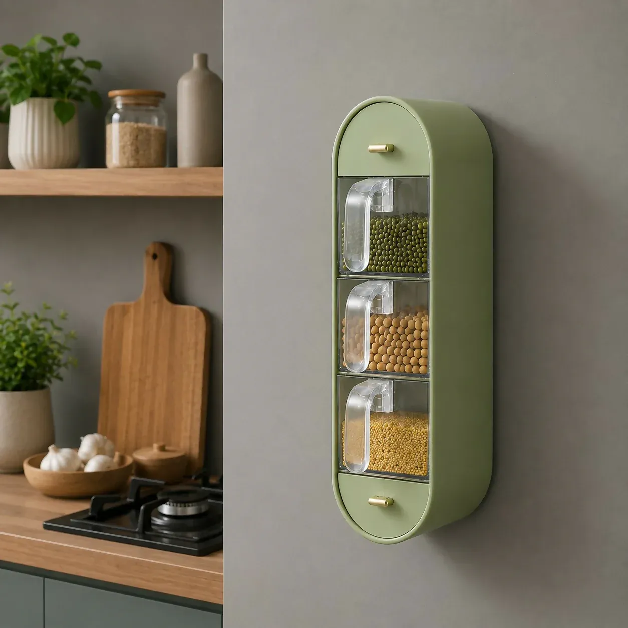 Premium Wall Mounted Spice Organizer – Space-saving kitchen storage solution - Buy Online at Alikart