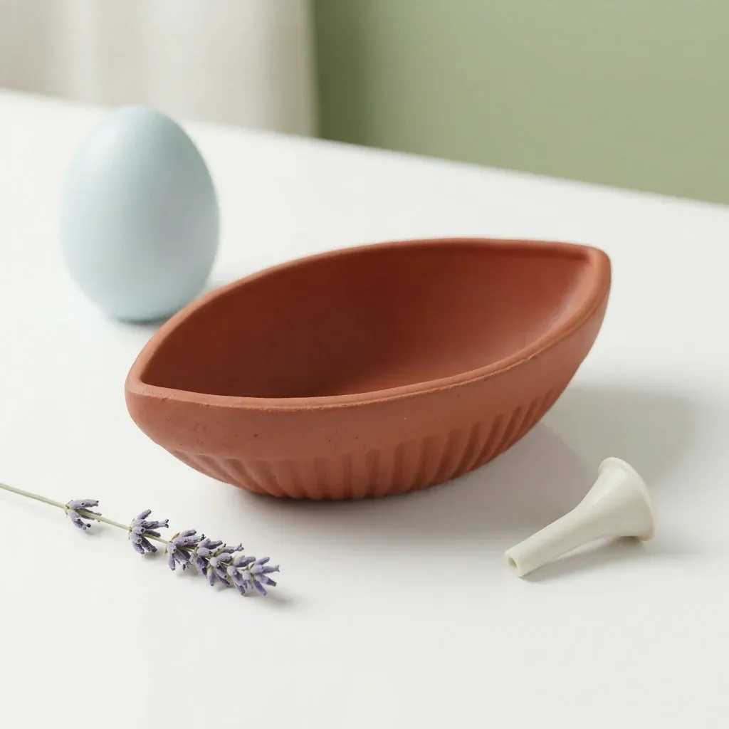 Terracotta Chutney Bowls – Natural Handmade Serving Set - Detailed Feature View 4