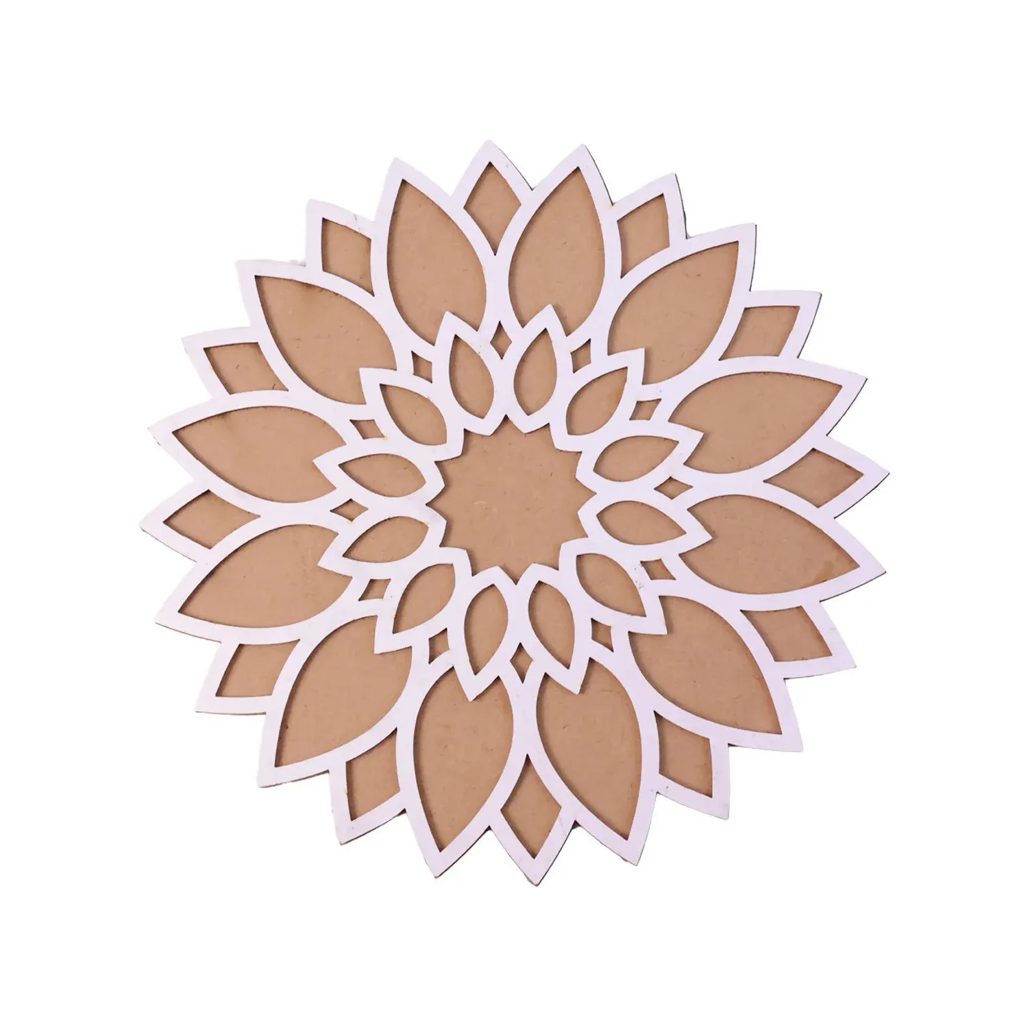 Sun Mandala Rangoli Stencil – 12-Inch Reusable Diwali Decor - Detailed Feature View 4