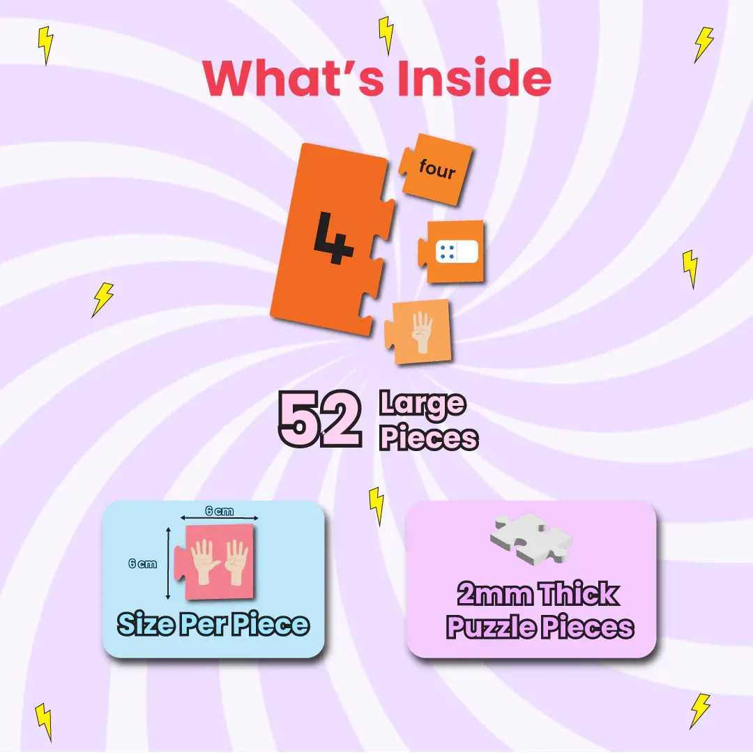 Numbers & Counting Puzzle – Develops Math & Spatial Skills for Kids - Detailed Feature View 1