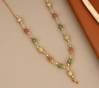 Rose Gold Tassel Choker Set – Pavé American Diamonds Shine