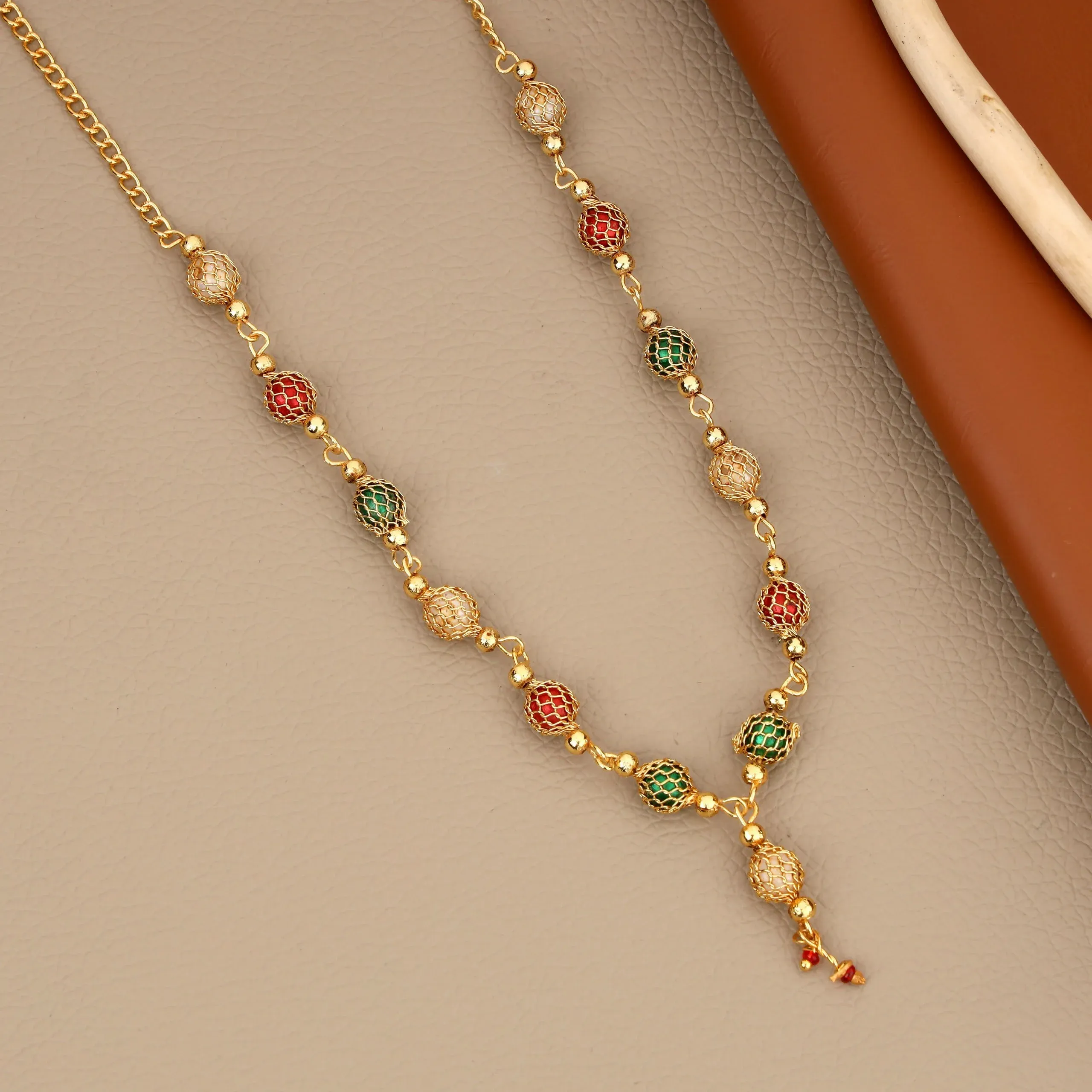 Premium Rose Gold Tassel Choker Set – Pavé American Diamonds Shine - Buy Online at Alikart