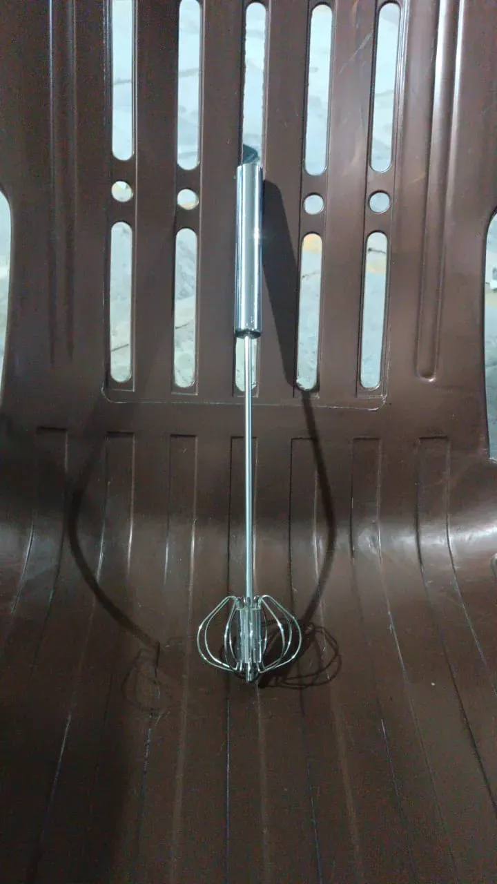 Stainless Steel Egg Whisk – Hand Push Rotary | Quickslice - Detailed Feature View 11