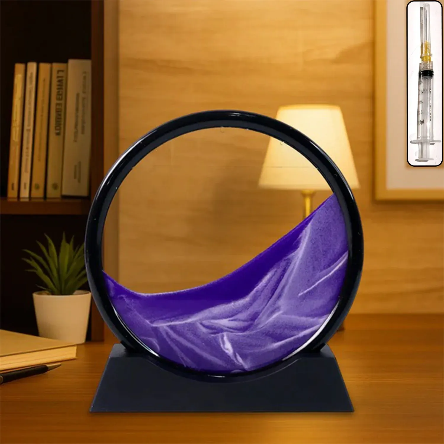 Premium Moving Sand Art – Round Liquid Motion Decor | Styleva - Buy Online at Alikart