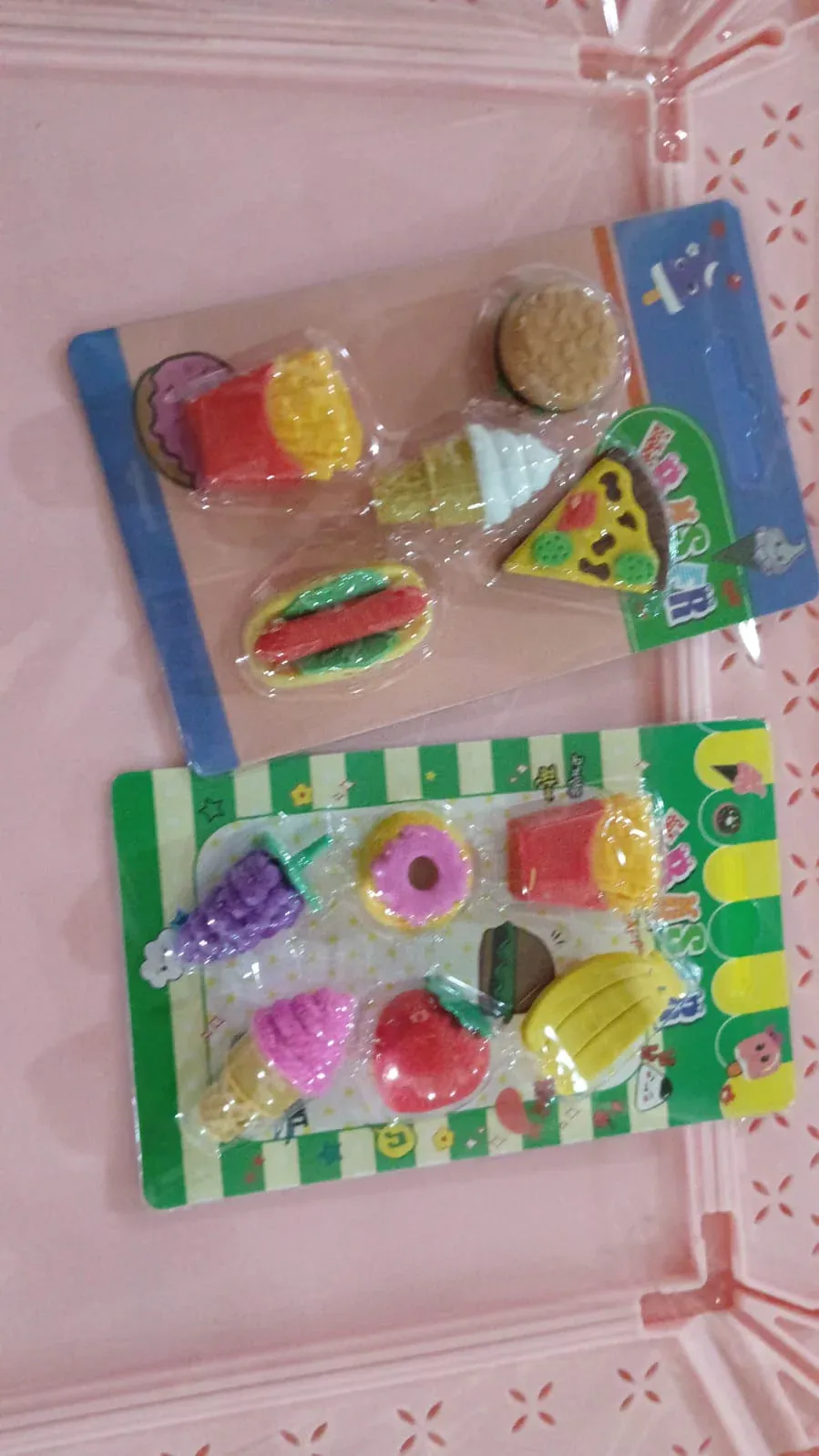 Kids Eraser Set – Fun 3D Food Novelty Erasers | Craftily - Detailed Feature View 10