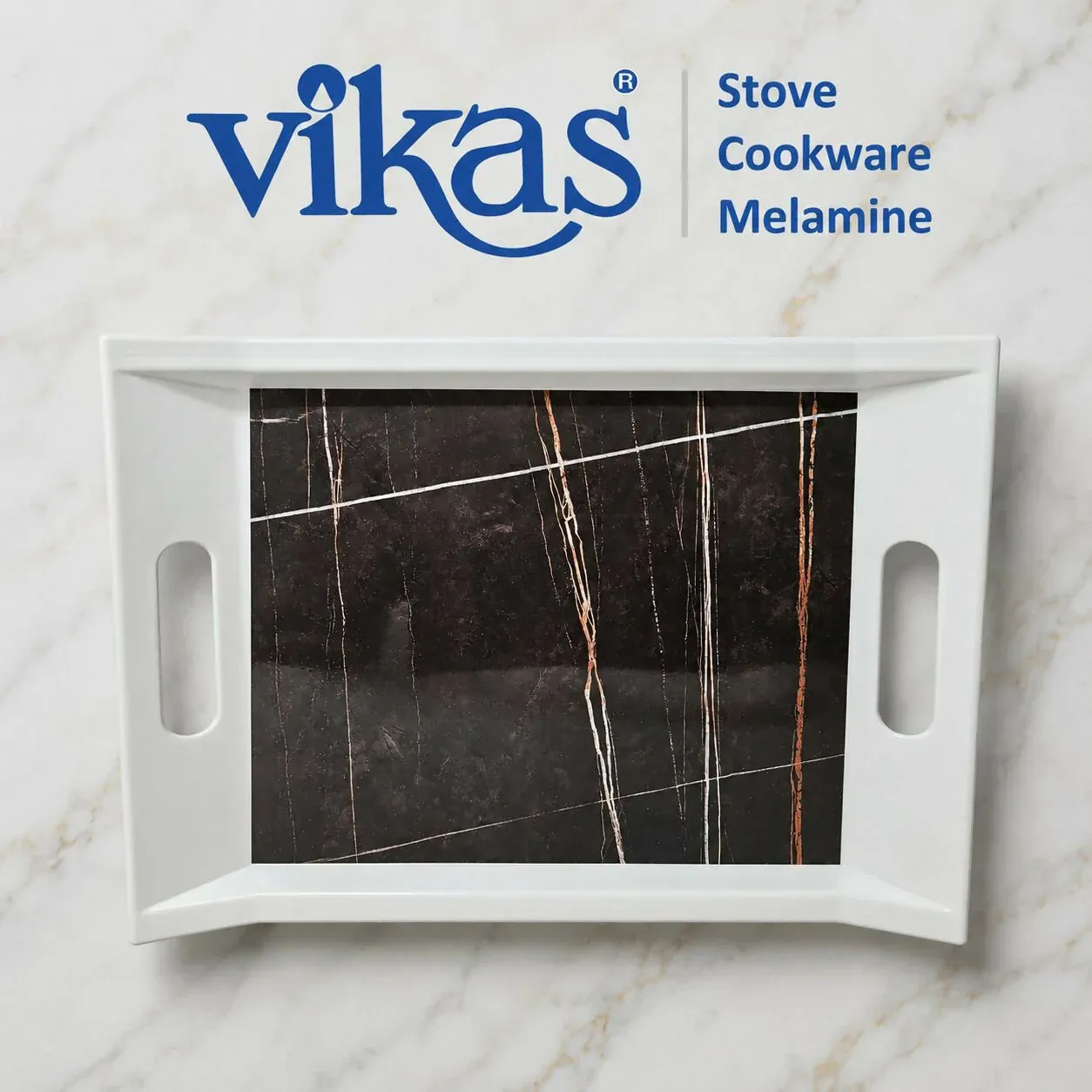 Melamine Serving Tray Set – Durable & Elegant for Home & Office - Detailed Feature View 6