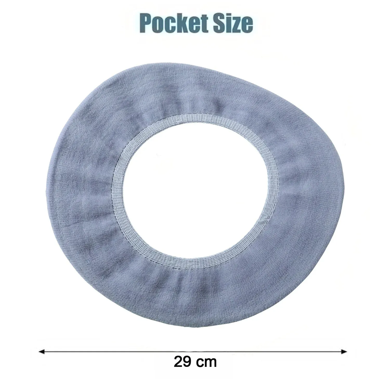 Soft Fabric Elastic Toilet Seat Cover – Washable & Comfortable Fit - Detailed Feature View 5