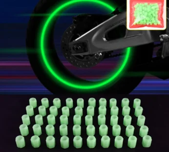 Luminous Glow Tyre Valve Caps 100 Pcs Set – Durable ABS | Velvet Wheels