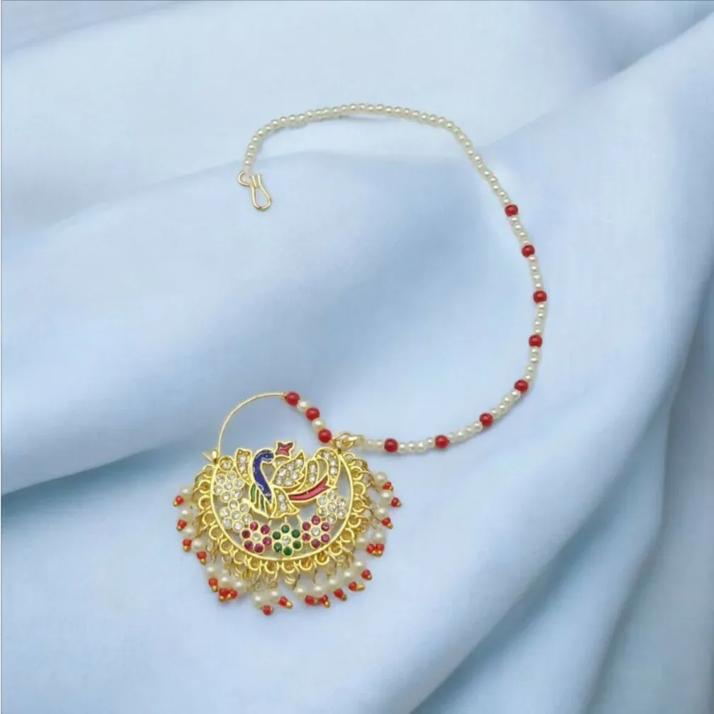 Rajputi Nath Gold Plated Jewellery for Women – Elegant Traditional Design - Detailed Feature View 1