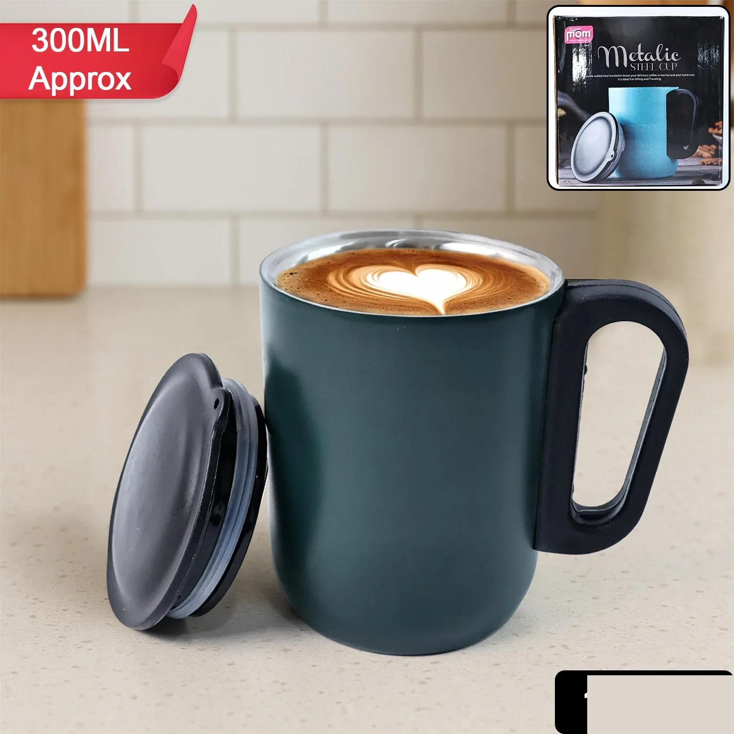 Stainless Steel Insulated Mug – Durable & Spill-Resistant 300ml - Detailed Feature View 1