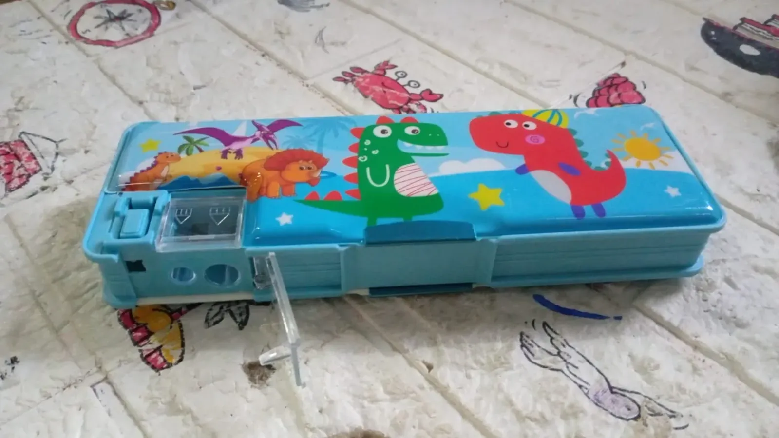 Kids Pencil Case – Dual Compartment Stationery Box | Deskrova - Detailed Feature View 16