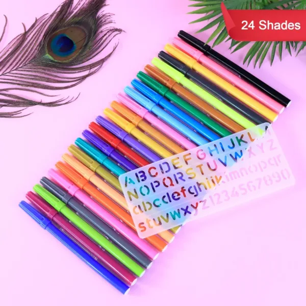 Sketch Pens 24 Vibrant Shades – Smooth, Non-Toxic Colors for Kids