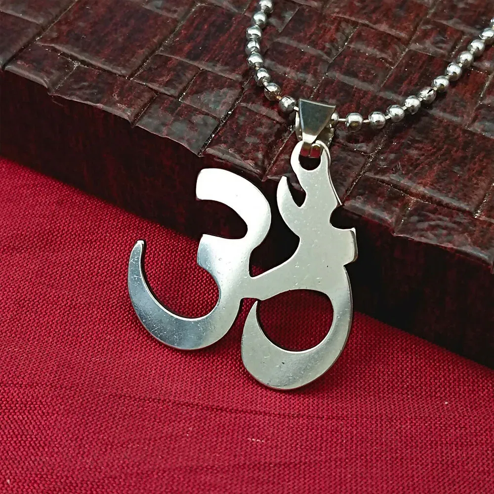 Premium OM Pendant for Men – Spiritual Symbolism in Stylish Chain - Buy Online at Alikart