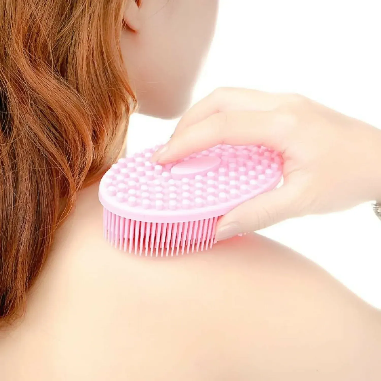 Silicone Body Scrubber – Gentle Deep Skin Exfoliation - Detailed Feature View 1