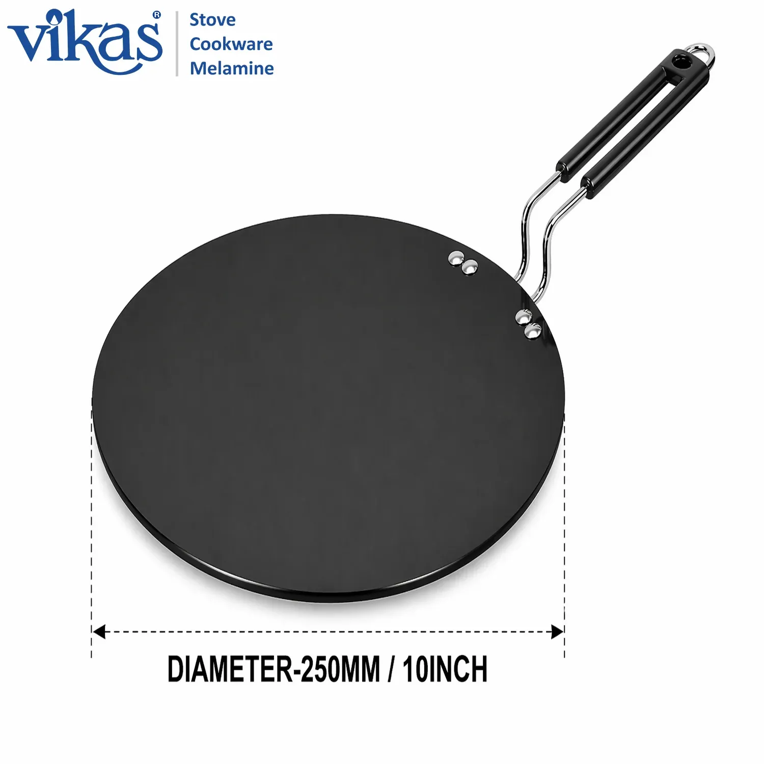 Vikas Hard Anodized Roti Tawa – Even Heat & Non-Reactive Surface - Detailed Feature View 4