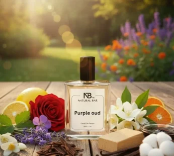 Purple Oud Perfume – Warm Spicy Citrus Scent, Long-Lasting 50 ml