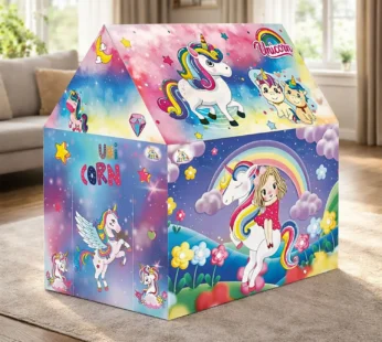 Unicorn Play Tent – Foldable Kids Indoor Outdoor Play House