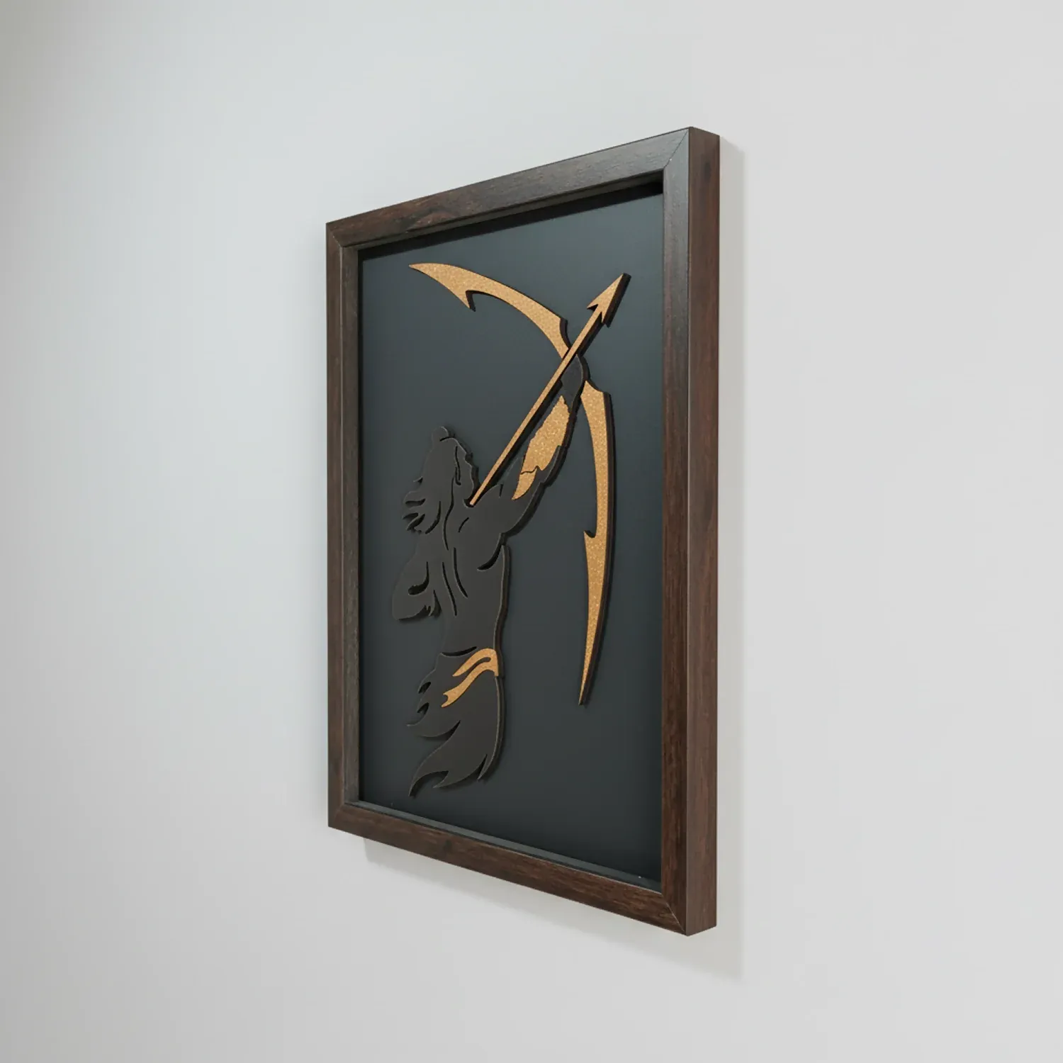 Lord Ram Wall Art Frame – Modern Minimalist Devotional Decor - Detailed Feature View 2