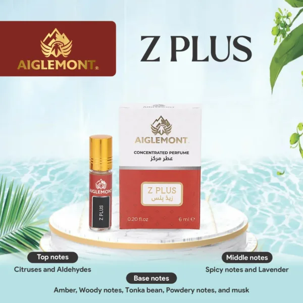 Alcohol Free Attar – Aiglemont’s Z Plus 6ml Roll-On Long Lasting Fragrance
