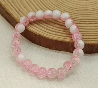 Crystal Crackle Glass Beads Bracelet – Elegant Comfort Fit