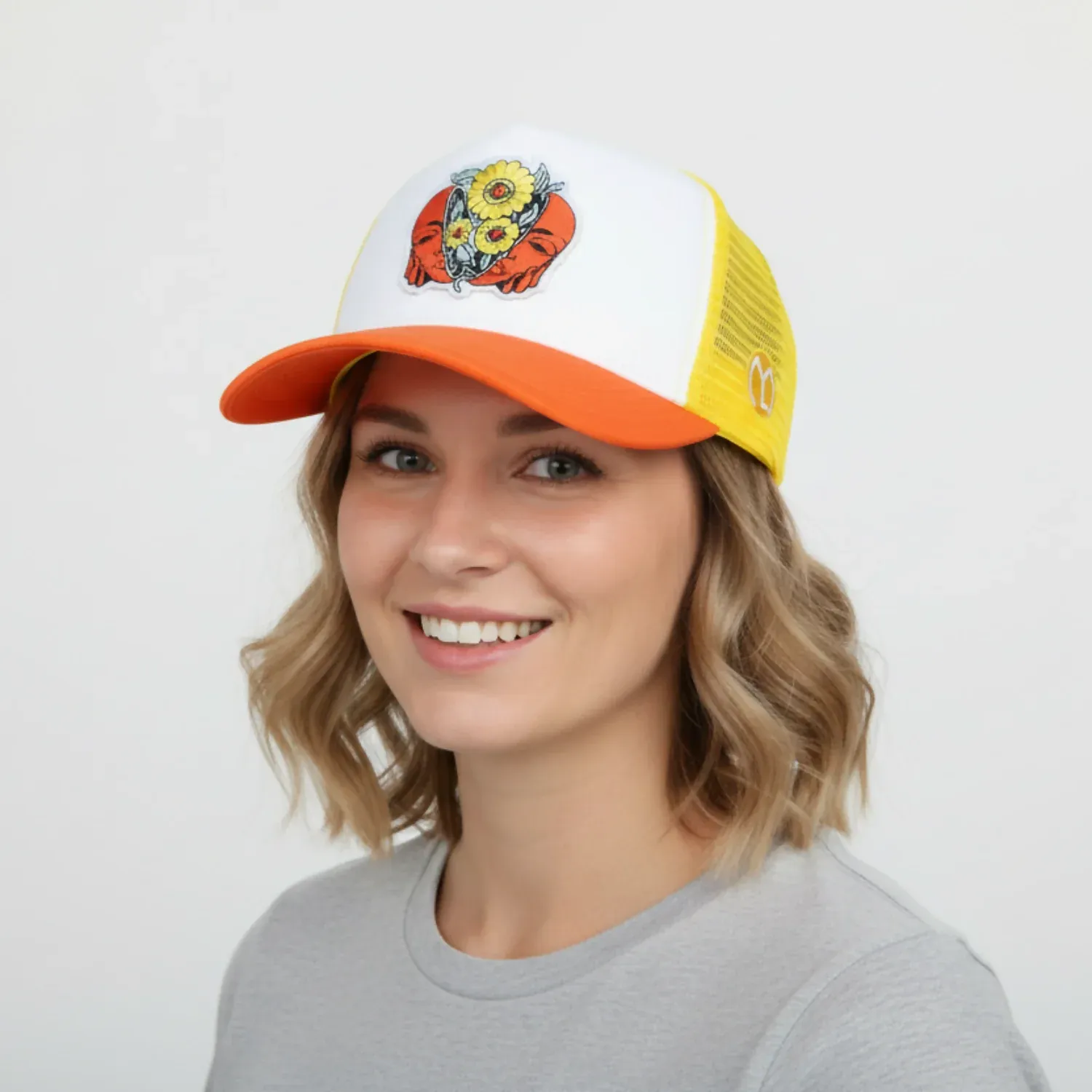 Premium Trendy Adjustable Sunflower Embroidered Cap – Unisex Style - Buy Online at Alikart