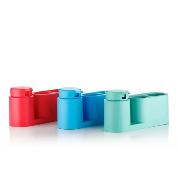 Soap Dispenser with Holder – Elegant & Space-Saving Bathroom Organizer