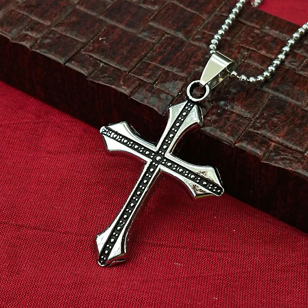Premium Cross Necklace for Men – Bold and Timeless Faith Pendant - Buy Online at Alikart