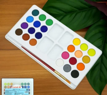 Water Colour Cakes – 24 Vibrant Shades with Brush