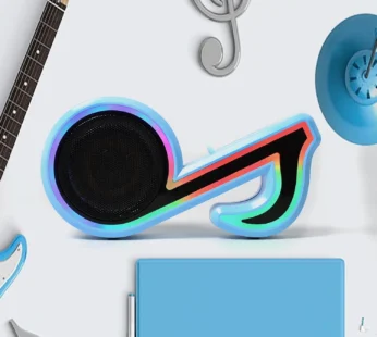 Music Note Bluetooth Speaker – Portable LED Sound for Creatives | Audila