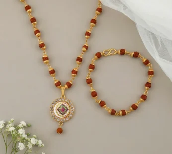 Rudraksha Jewelry Set – Elegant Spiritual Gift for Festive Occasions